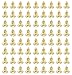 Present Avenue Gold Liberty Bells, Jingle Bells for Craft and Favor Decorating, 72 pcs (2 Pack of 36) 5/8 inch