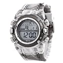 Armitron Men's Sport Chronograph Gray and White Strap Digital Display Watch #408102WTGY