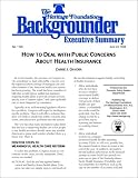 How to Deal with Public Concerns About Health Insurance