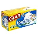 Glad Drawstring ForceFlex Odor Shield Tall Kitchen Bags, 13 Gallon, Case Pack, Six - 34 Count Bags (204 Bags)
