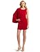BCBGMAXAZRIA Women's Venus Draped Short Dress, New Red, Medium BCBGMAXAZRIA Women's Venus Draped Short Dress, New Red, Medium