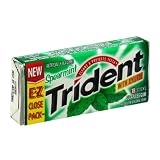 Trident Sugarless Gum with Xylitol, Spearmint, 18-Count Boxes (Pack of 12) (Pack of 2)