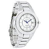 Seiko Men's SGEE65 Coutura Silver-Tone Silver And White Dial Watch