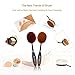 New Professional 10 Pcs Soft Oval Toothbrush Makeup Brush Sets Foundation Brushes Cream Contour Powder Blush Concealer Brush Makeup Cosmetics Tool Set