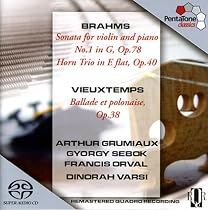 Brahms: Violin Sonata No. 1, Op. 78; Horn Trio, Op. 40; Vieuxtemps: Ballade et polonaise, Op. 38 [Hybrid SACD]