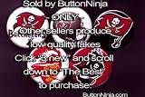 Set of 5 Tampa Bay Buccaneers Pins 1.25" Buttons NFL Football