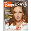 Biography Magazine September 2003 - Diane Lane, J Edgar Hoover, Queen Noor book cover