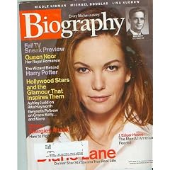 Biography Magazine September 2003 - Diane Lane, J Edgar Hoover, Queen Noor