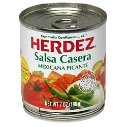 Herdez Salsa Casera, 7-Ounce Cans (Pack of 24)