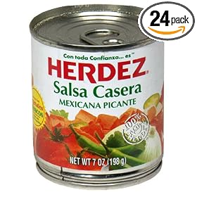 Herdez Salsa Casera, 7-Ounce Cans (Pack of 24)