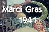 Classic Mardi Gras Parade & Float Films DVD: Historic 1941 New Orleans Mardi Gras Parade, Decorations, Floats, Celebration & Party Video Footage & Pictures