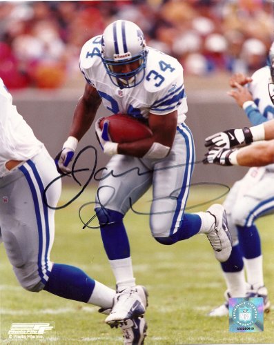 JAMES STEWART DETROIT LIONS,JACKSONVILLE JAGUARS,SIGNED,AUTOGRAPHED 8X10,PHOTO,COA