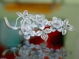Sterling Silver Filigree Floral Brooch, 'Silver Bouquet' 2.2 W 1.1 L