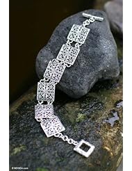 Sterling silver link bracelet, Magical Windows