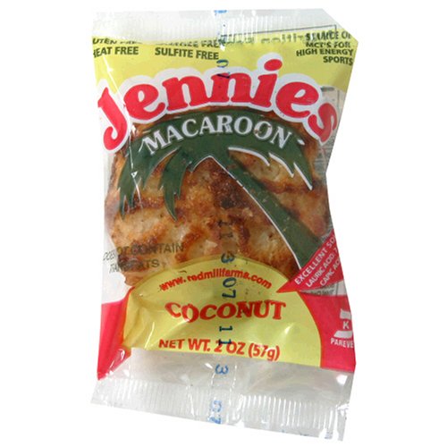 Jennies Macaroon, Coconut, Individually Wrapped 2-Ounce Units, 24-Count (Pack of 2) by Jennies