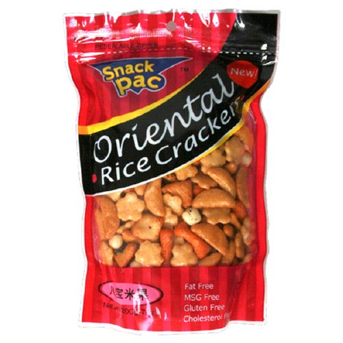 Snack Pac Rice Crackers, Oriental , 7-Ounce Units (Pack of 12)