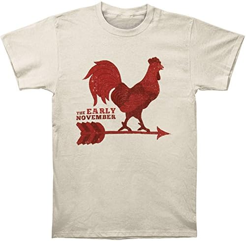 Early November Men's Rooster T-shirt Large White