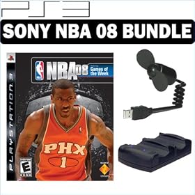 NBA 2008 for Playstation 3 *BONUS* PS3 Power Station and USB Cooling Fan for PS3