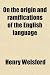 On the origin and ramifications of the English language