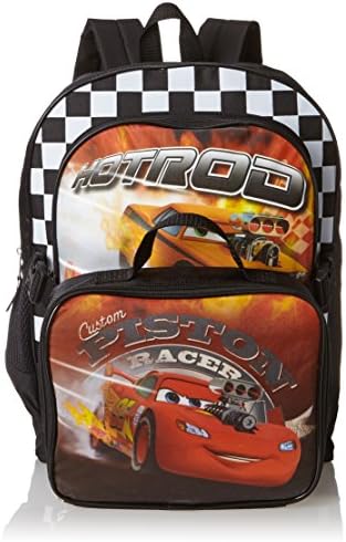 Disney Boys 2-7 Cars Backpack With Lunchbox
