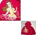DISNEY BEAUTY AND THE BEAST PRINCESS BELLE HAT FLEECE HAT GIRLS EMBROIDERED POM POM