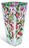 Amia 10-Inch Vase with Hummingbird Design
