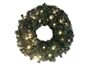 24" Pre-Lit Battery Operated LED Lighted Christmas Wreath - Warm Clear Lights