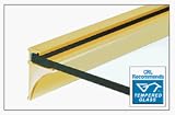 CRL 18 Brite Gold Anodized Aluminum Shelving Extrusion for 1/4 Glass
