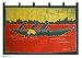 Batik wall hanging, 'Heading For Shore'