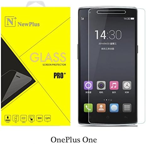 OnePlus One Screen Protector NewPlus® (TEMPERED GLASS) Highest Quality Premium Anti-Scratch, Bubble-free, Reduce Fingerprint Screen Protector, Easy Install Product [1-Pack, Slim 0.26mm, 9H Hardness] - OnePlus One