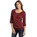 Lucky Brand Women's Roseann Top, Multi, Large