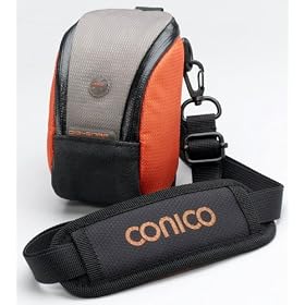 Conico Digisnap-P200 for Sony P series digital camera orange and grey