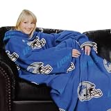 NFL Detroit Lions Adult Comfy Throw, Officially Licensed Blanket with Sleeves by Northwest 