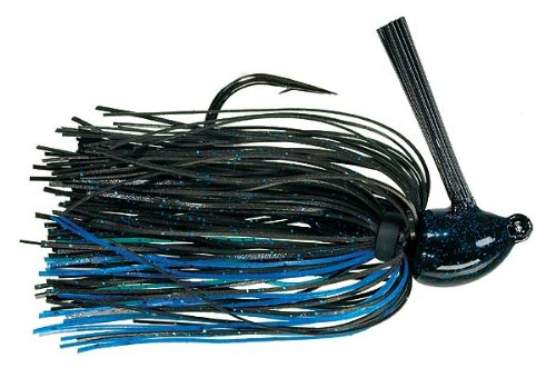Strike King Hack Attack Heavy Cover Jig Bait (Black Blue, 0.75-Ounce)