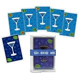 50s style CLEAR COCKTAIL PLAYING CARDS