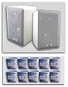 Acoustic Audio 10 Pair Indoor Outdoor Home Stereo Speakers 251W20PKG