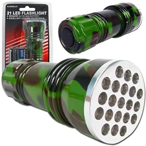 21 Led Camo Color Flashlight by TradeMark