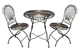 Three Piece Classy Metal Bistro Patio Furniture Set