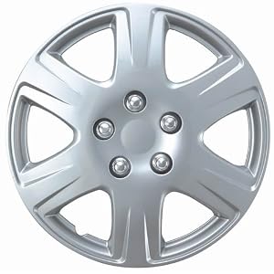 Drive-Accessories-KT993-15S-L-15-Silver-and-Lacquer-ABS-Plastic-Wheel-Cover-Replica-Hubcaps-Pack-of-4
