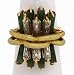 Unique 18K Gold, Diamonds & Jade Handmade Vintage Ring