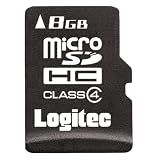 Logitec microSDHC�������J�[�h 8GB class4 LMC-MRSDH08GC4/