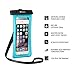 3iART Floating Waterproof Case with Armband and Audio Jack - TPU Material IPX8 Certified - Fits all iPhone and Samsung Models - Teal