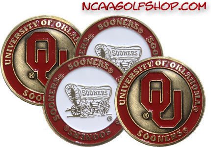 Oklahoma Sooners Golf Ball Markers