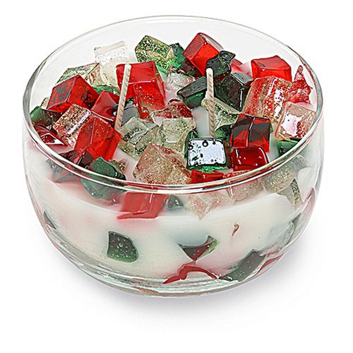 Primal Elements Color Bowl Candle, Jingle Bells, 12-Ounce Jar