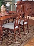 Crawford Furniture Deaton Hill Queen Anne Side Chair with Upholstered Seat