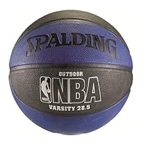 Spalding NBA Varsity Outdoor Basketball - Blue/Black - Intermediate Size 6 (28.5