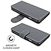 Snugg iPhone 6 Plus / 6S Plus Wallet Case – Leather Card Case Wallet with Handy Stand Feature – Legacy Series Flip Phone Case Cover in Grey