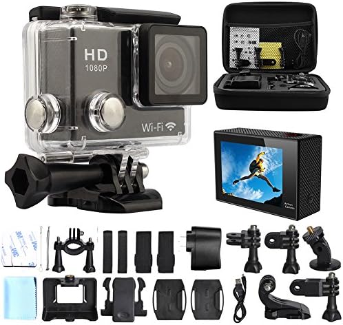 GEEKPRO RE1 Action Sports Camera, 8G SD Card, Carrying Bag Underwater Snorkeling Cameras Kids Toys Action Camera