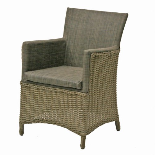 Armlehnensessel ‘ Prag’, Rattan-Textilengewebe