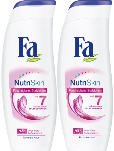 Fa Bodylotion NutriSkin Feuchtigkeitspflege, 2er Pack (2 x 400 g)
